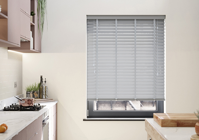 Ecowood Deluxe, Tranquil Grey Fine Grain - Twist&Fit Venetian Blind - Image 3